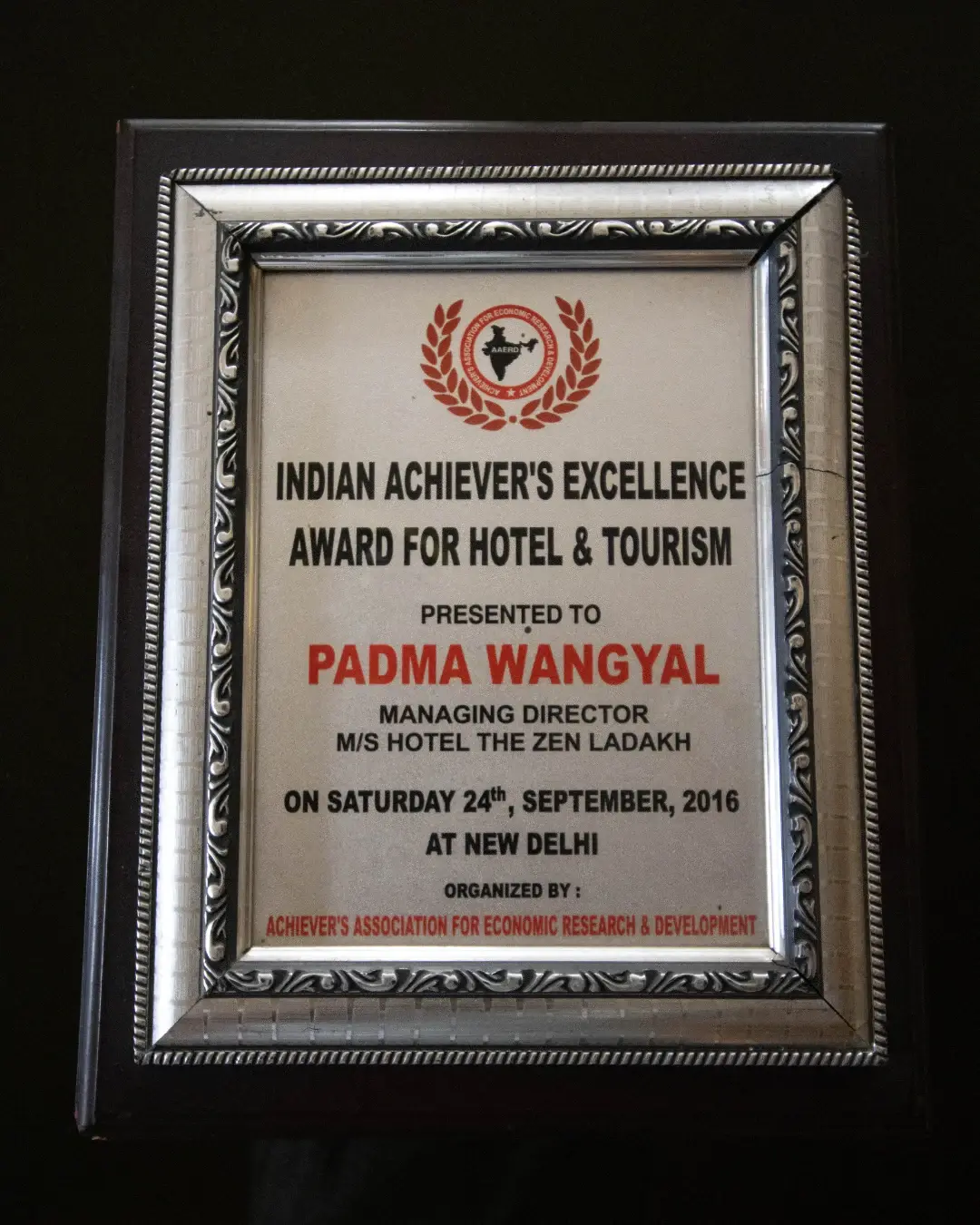 Zen Ladakh 5 star certificate - 04